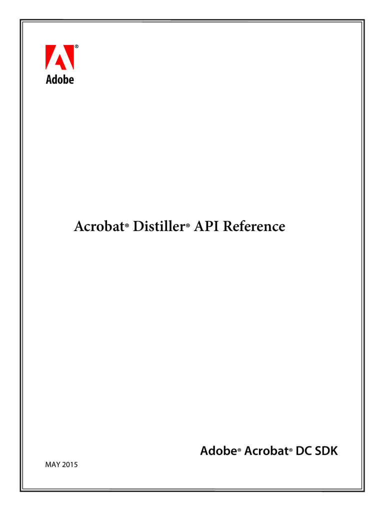 Acrobat Distiller Api Reference Manualzz