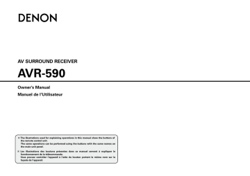 Denon AVR-590 Owner's Manual | Manualzz