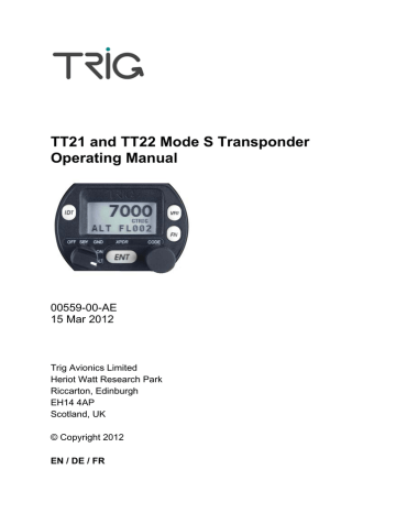 Trig TT21 Operating Manual | Manualzz