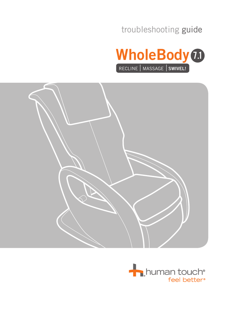 Human touch wholebody discount 7.1 massage chair manual