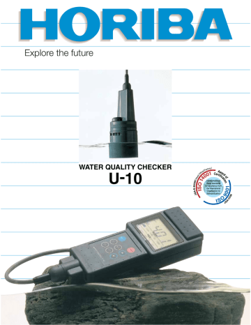 U-10 WATER QUALITY CHECKER | Manualzz