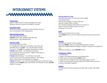 Vodavi XTS and XTSc Phone Quick Reference Guide | Manualzz