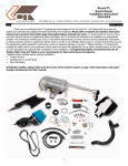 CT Engineering Supercharger Kit Acura TL Installation Instructions