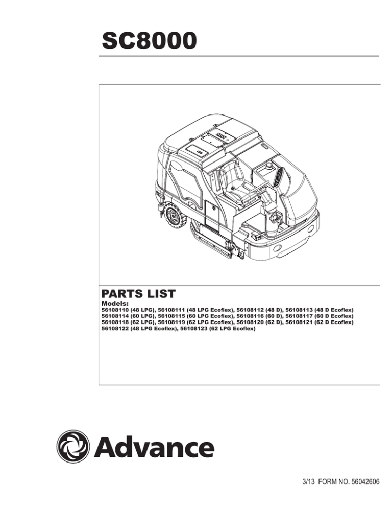 advance sc750 service manual