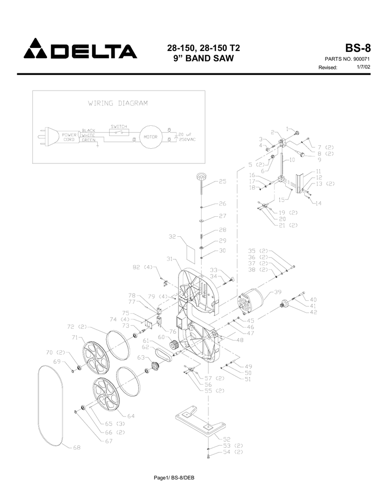 NEW THRUST BEARING FOR DELTA 28-180 BAND SAW