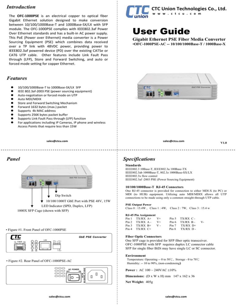 Introduction Ctc Union Technologies Co Ltd Manualzz