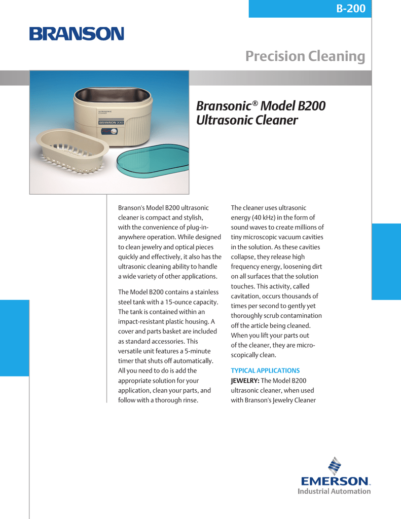 branson 2200 ultrasonic cleaner manual