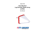 ETS-Lindgren 3186 Antenna Owner's Manual