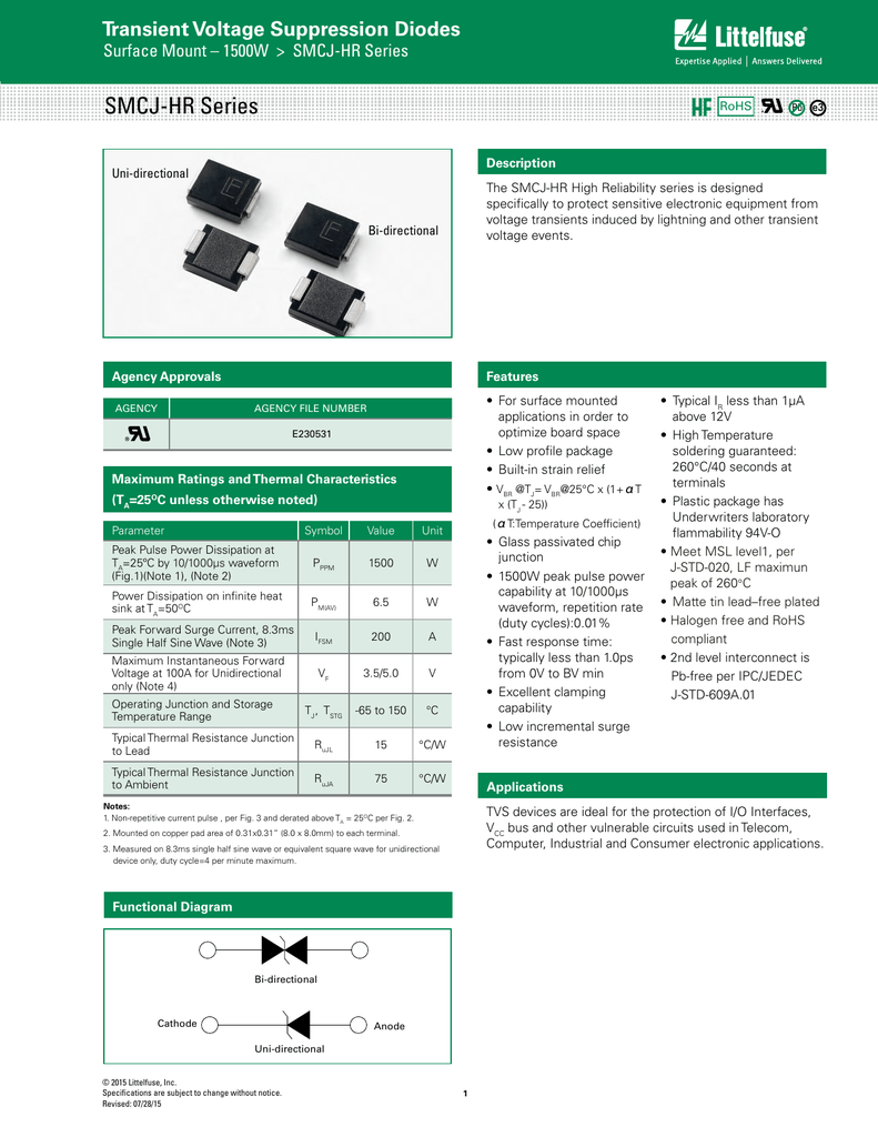 50 pieces TVS Diodes Transient Voltage Suppressors 1500W 26V Unidirect