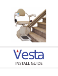stairlift Vesta MS 125 Install Guide