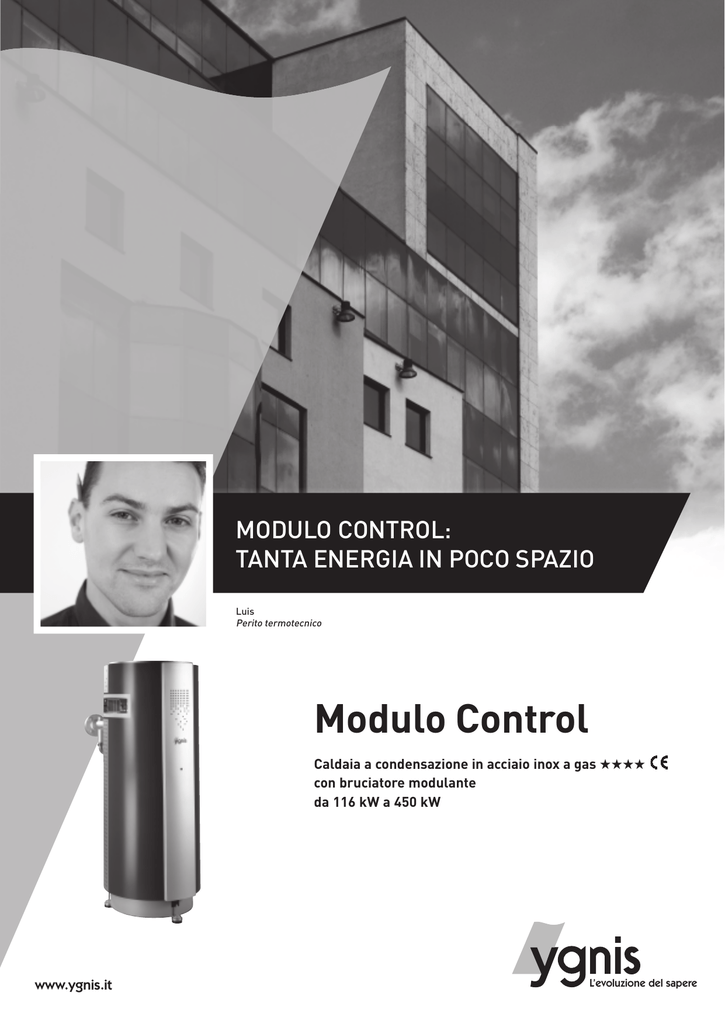 YGNIS caldaia Modulo Control Scheda Tecnica 2013 | Manualzz