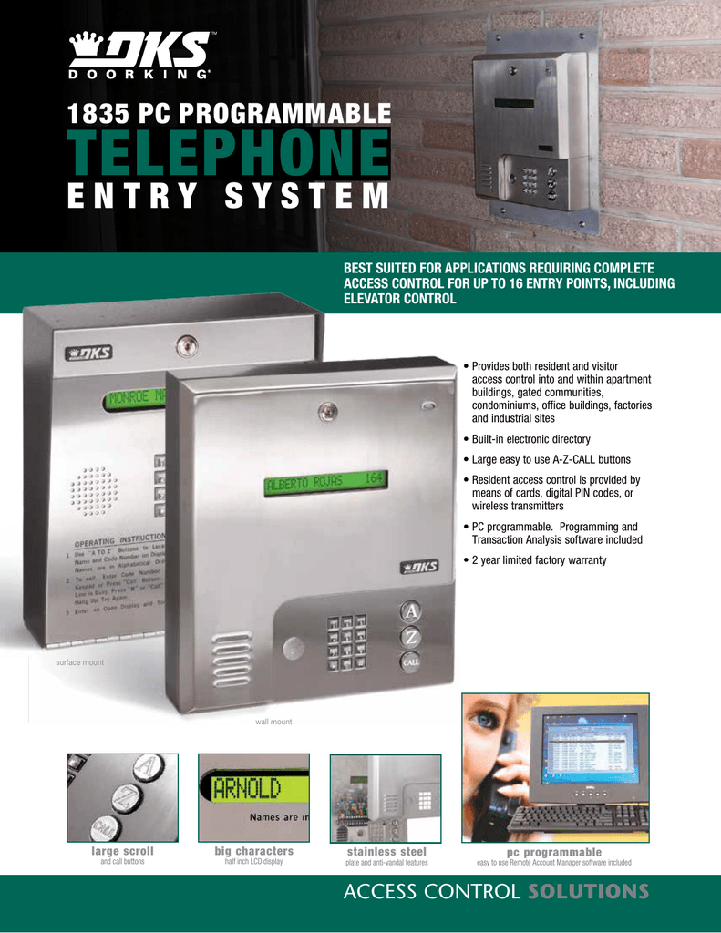 Doorking 1835 Brochure Manualzz Com