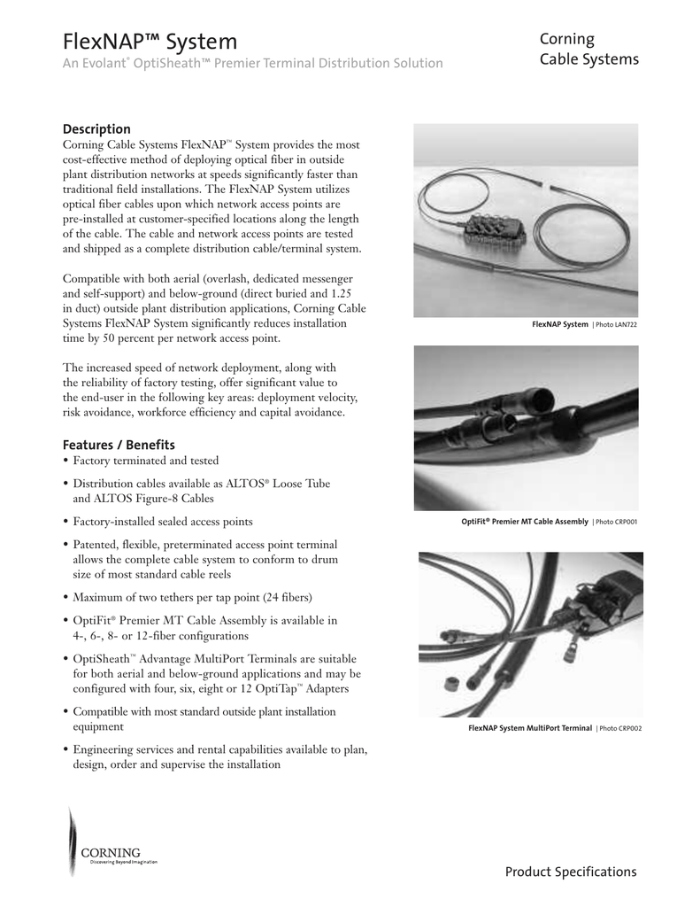 FlexNAP™ System Corning Cable Systems An Evolant Manualzz