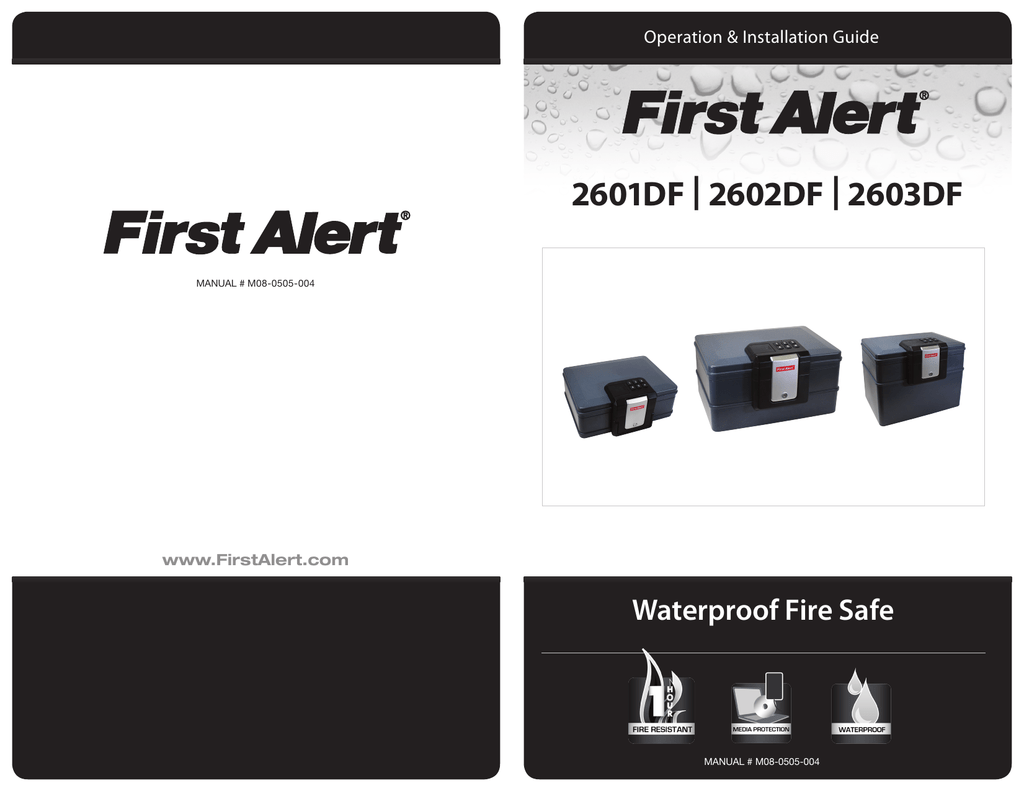 Brand New First Alert 2601DF Waterproof Fire Chest with Digital Lock