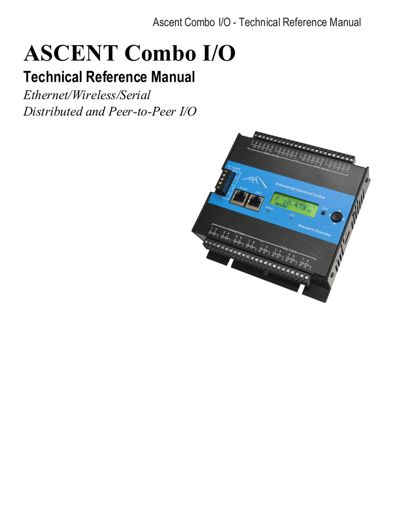 ASCENT Combo I/O Technical Reference Manual