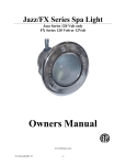 Fiberstars Jazz &amp; FX Series Spa Light Owners Manual