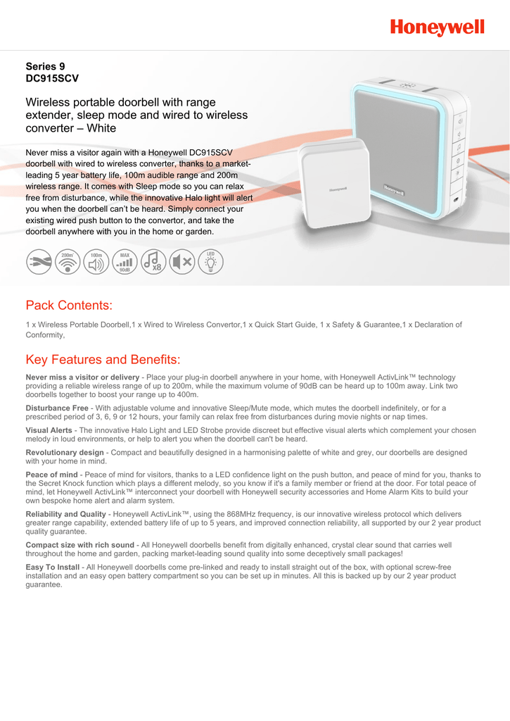 honeywell-series-9-dc915scv-wireless-portable-doorbell-manualzz