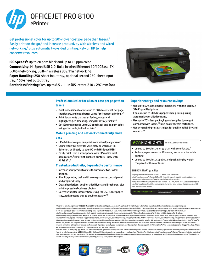 hp officejet pro 8100 driver for mac
