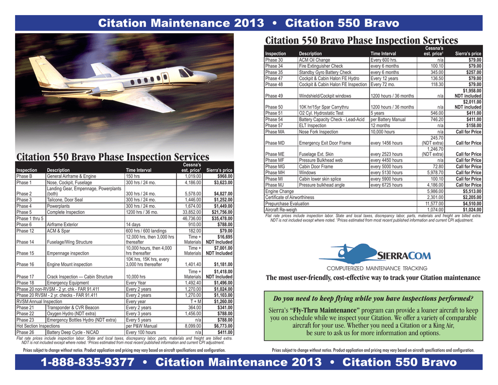 Cessna Citation 500 Bravo Manualzz