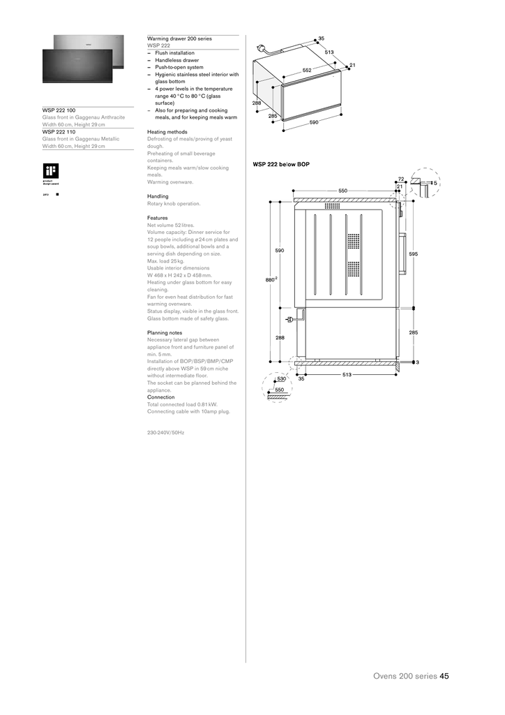 Warming Drawer 200 Series Glass Bottom Manualzz