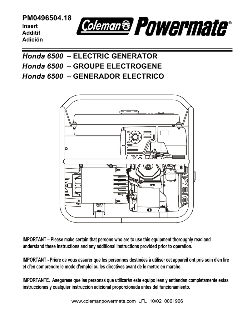 Powermate Carburetor w/ Solenoid PM0496504 PM0496504.17 PM0496504.18 Generator 