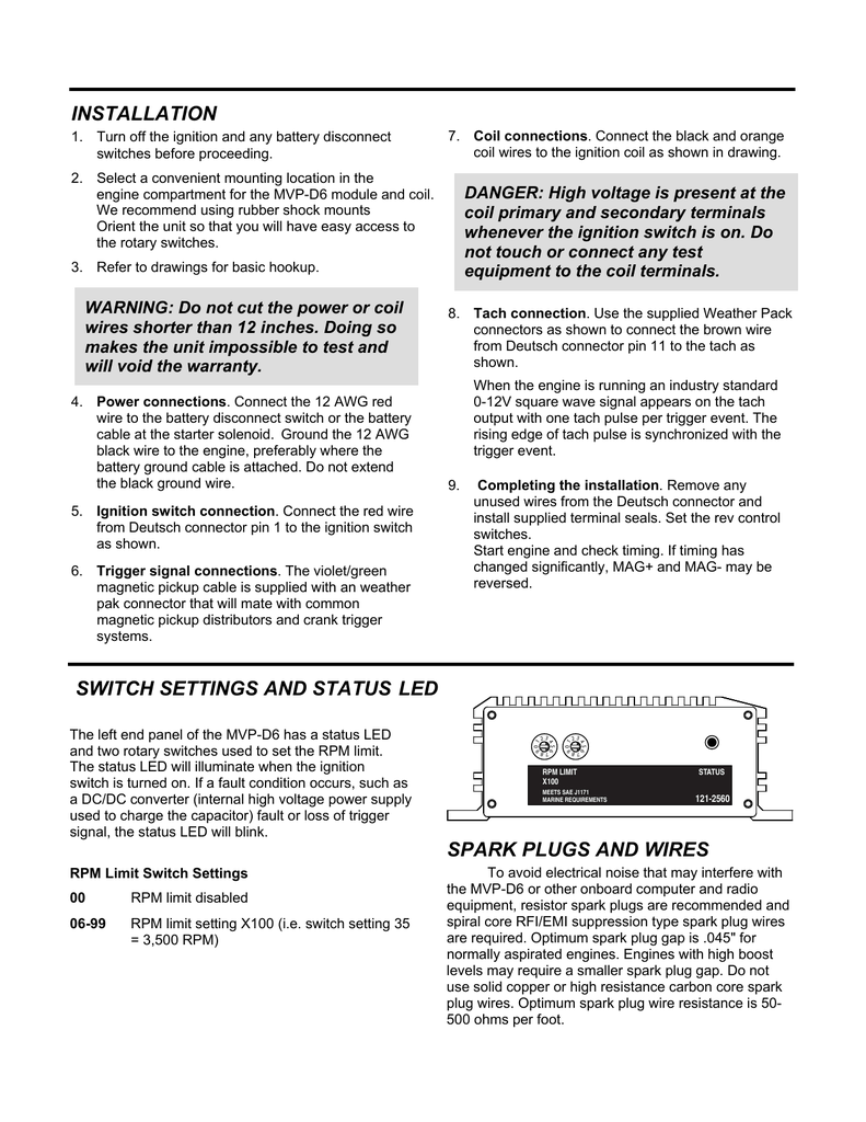 Sae J1171 Marine Distributor Wiring Diagram - Wiring Draw And Schematic