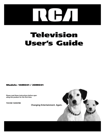 RCA 14M041 User manual | Manualzz