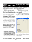 Twin Tec TC88 TC88T Stage Limit Tech Note