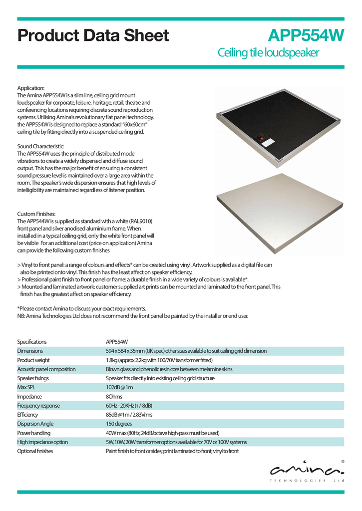 App554w Datasheet Manualzz