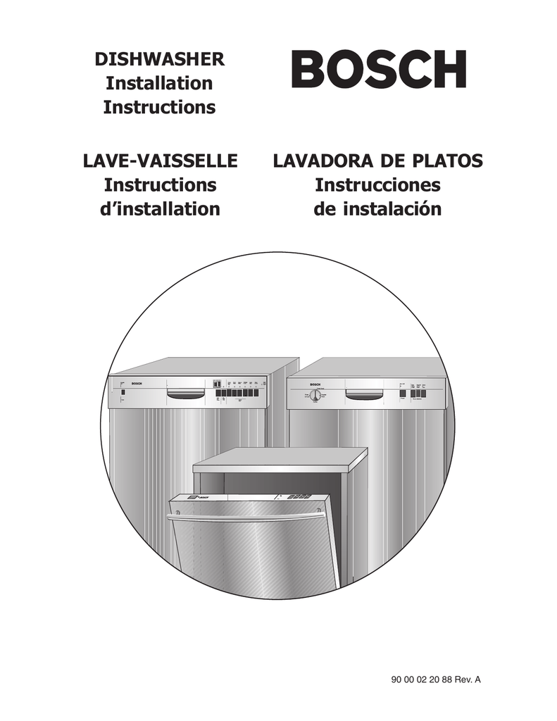 bosch integrated dishwasher fitting instructions