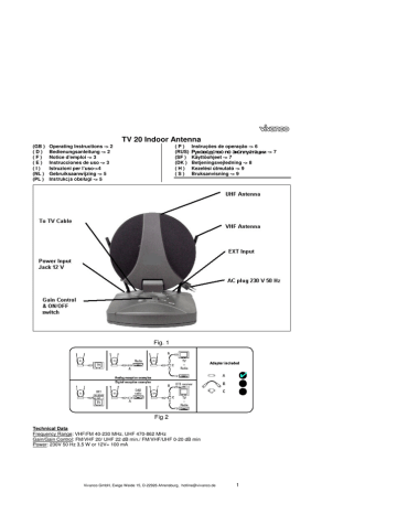 Vivanco TV 20 Owner's Manual | Manualzz