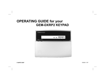 NAPCO Gemini GEM-RP2ASe2 Operating Manual | Manualzz