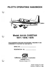 Gulfstream American AA-5A CHEETAH Pilot's Handbook