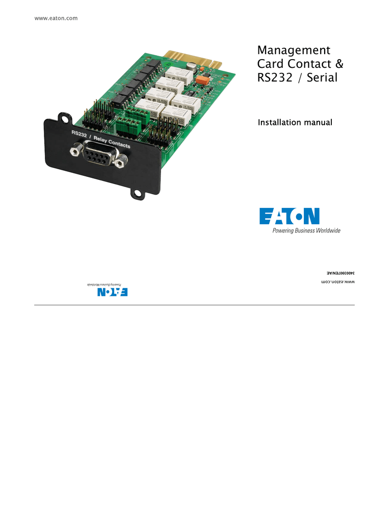 Network card ms. Карта Eaton relay Card-MS. Eaton 450 инструкция. Empdt1h1c2 Eaton инструкция. Network Card-MS инструкция на русском.