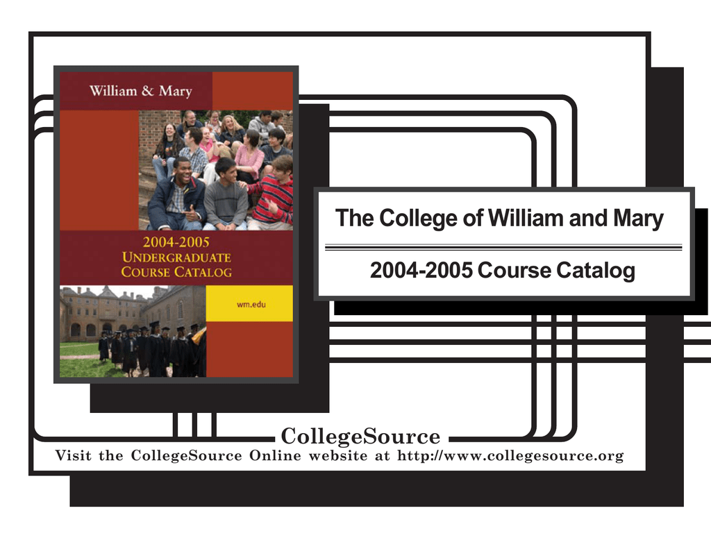 College Of William And Mary 2004 Manualzz
