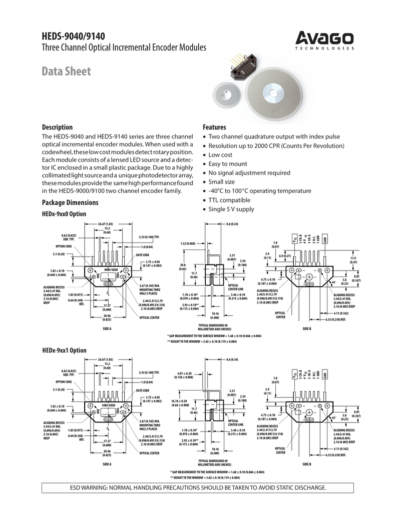 Bei Encoder Data Sheet