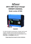 NPower 457808 Smart Charger Owners Manual