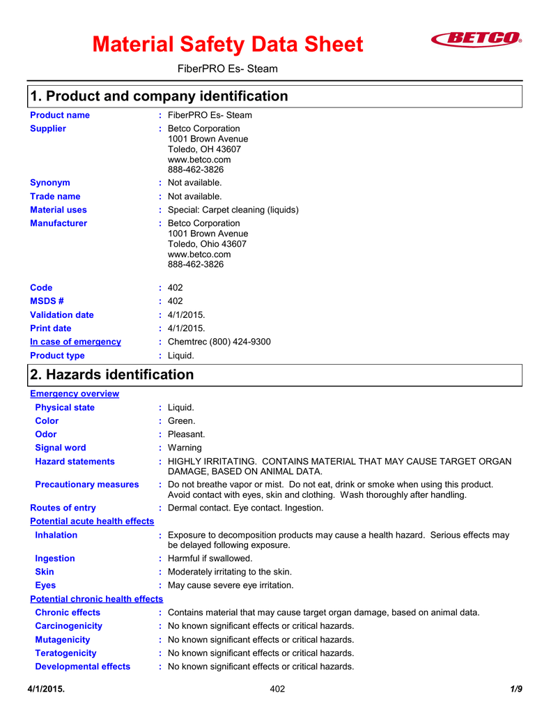 Carpet Cleaner Safety Data Sheet Carpet Vidalondon