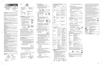 Omron M2 Compact Instruction manual | Manualzz