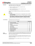 Simplex 4100-Series SPS/RPS Installation Instructions
