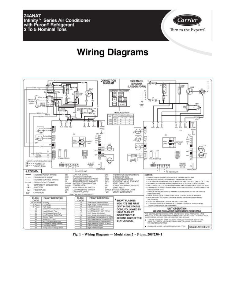 24ana7-2w revefrsing compressor | Manualzz | Refrigeration Wiring Diagram 5 Ton | | Manualzz