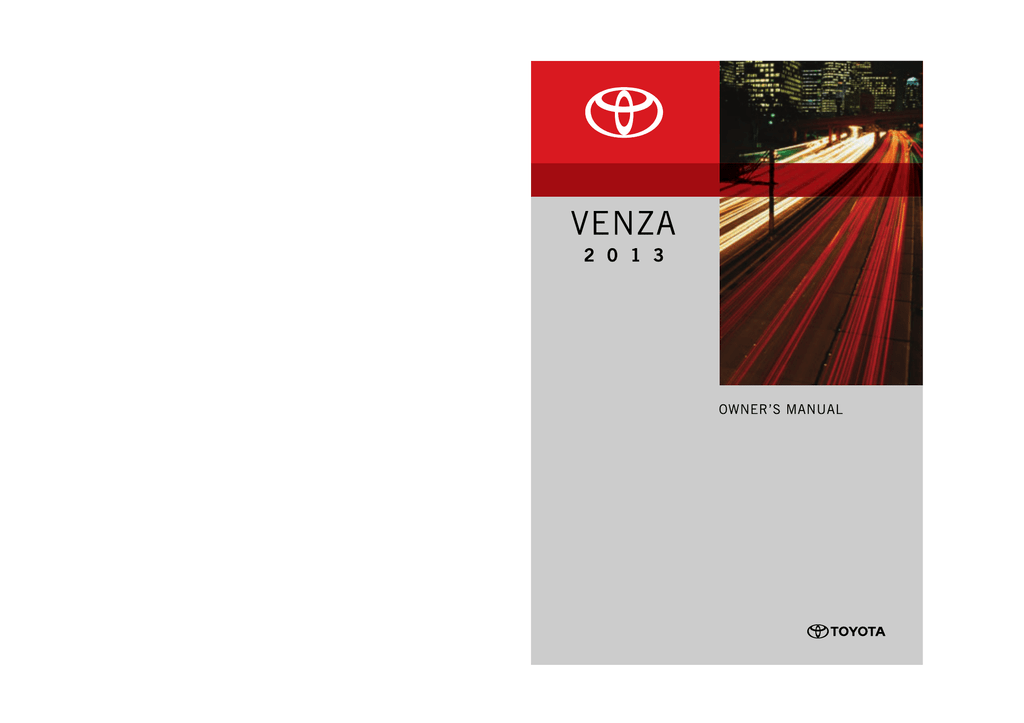 toyota venza maintenance schedule pdf