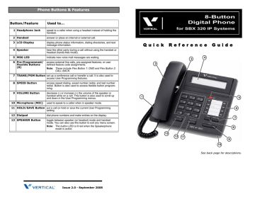 vertical sbx ip phone lable