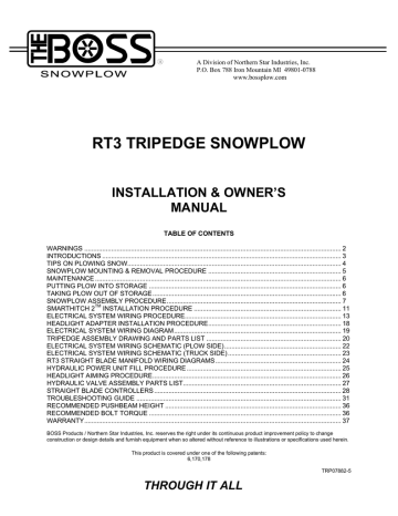 Rt3 Trip Edge W Smarthitch 2 Owner S And Installation Manual Manualzz Rt3 Trip Edge W Smarthitch 2 Owner S, Boss Plow Wiring Instructions