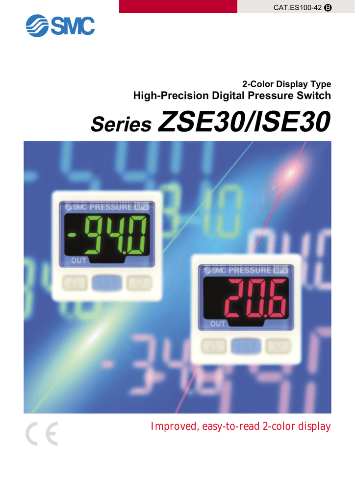 SMC Digital Readout Pneumatic Pressure Switch ZSE30-01-65-M 12-24VDC Air Sensor 