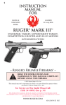 Ruger Mark III Instruction Manual