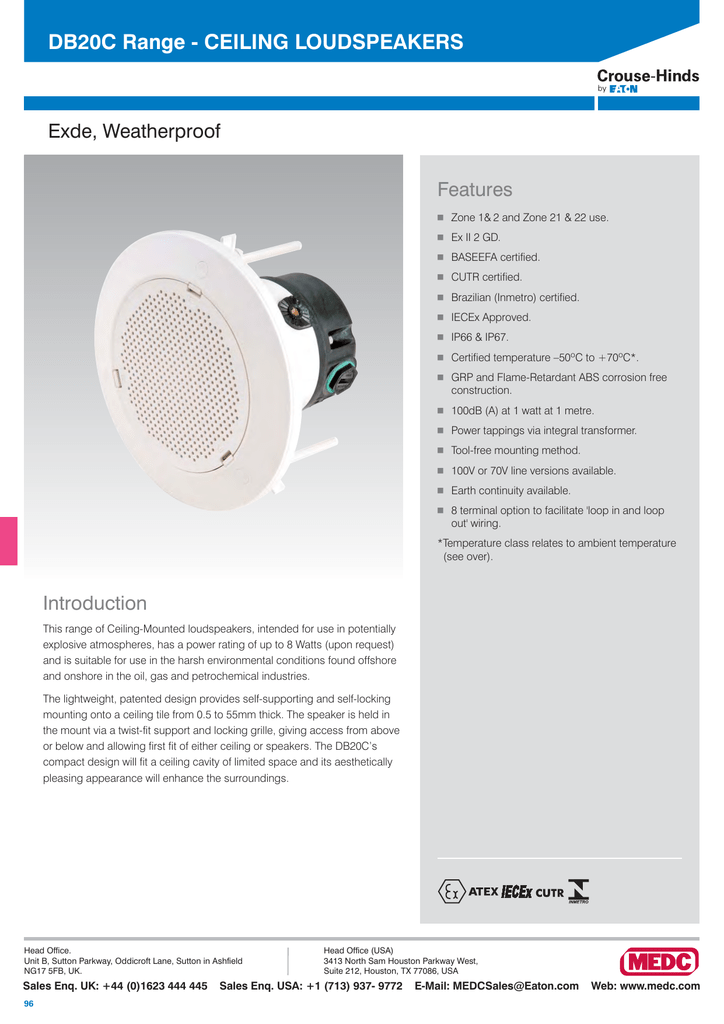explosion proof speaker