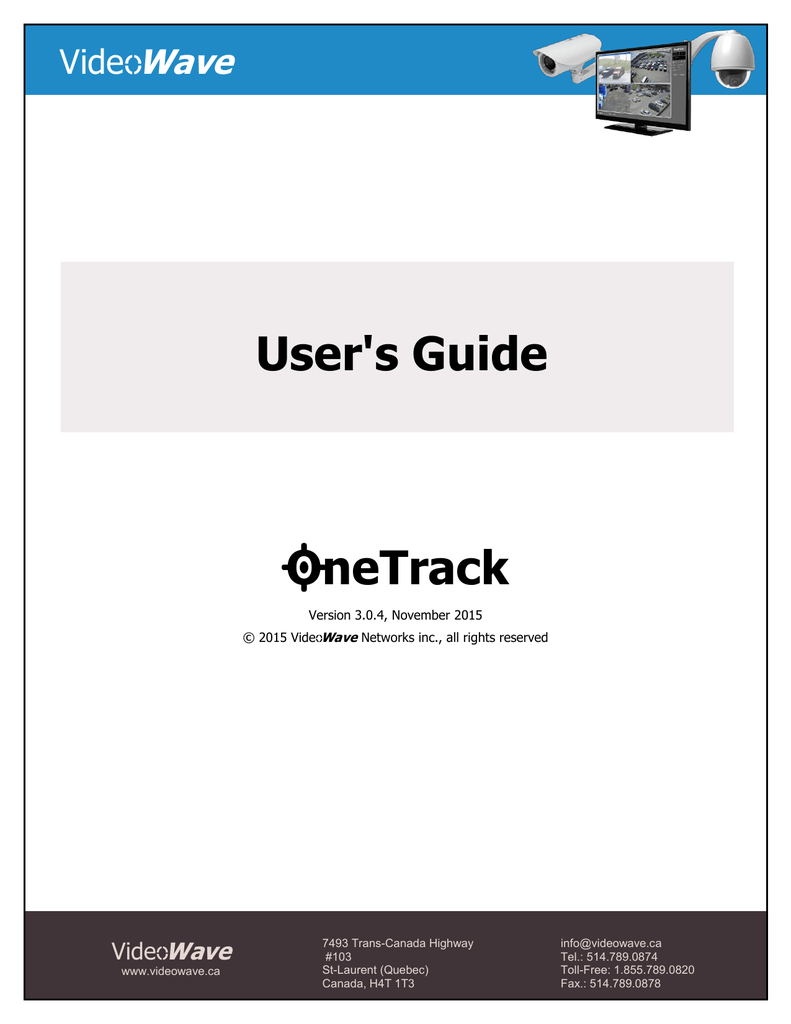 OneTrack User Guide EN - Manualzz