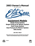 Elite Spas Owner's Manual