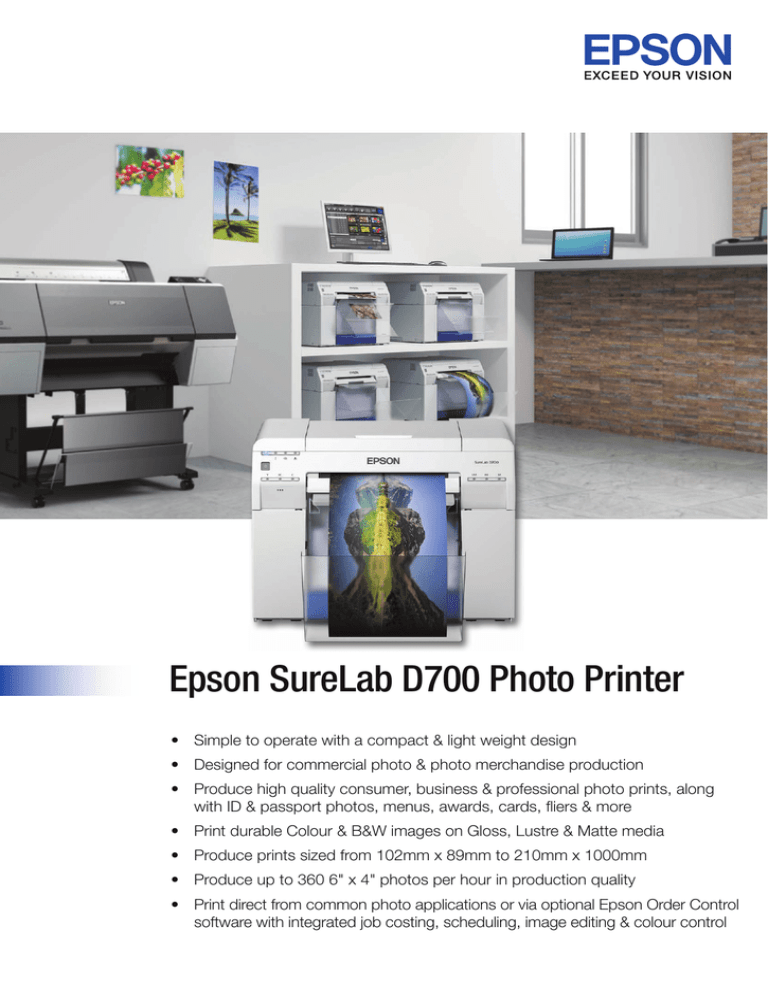 epson d700 printer